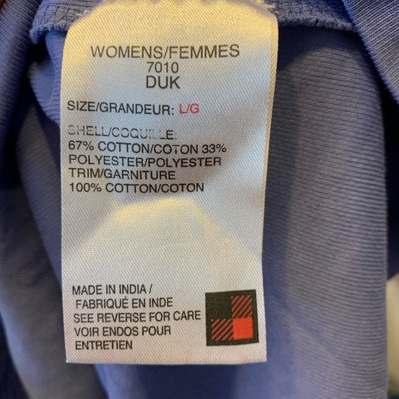 2 Woolrich Womens Large Cotton quarter zip shirts- Lot of 2 - Pink Purple size L - Picture 4 of 8